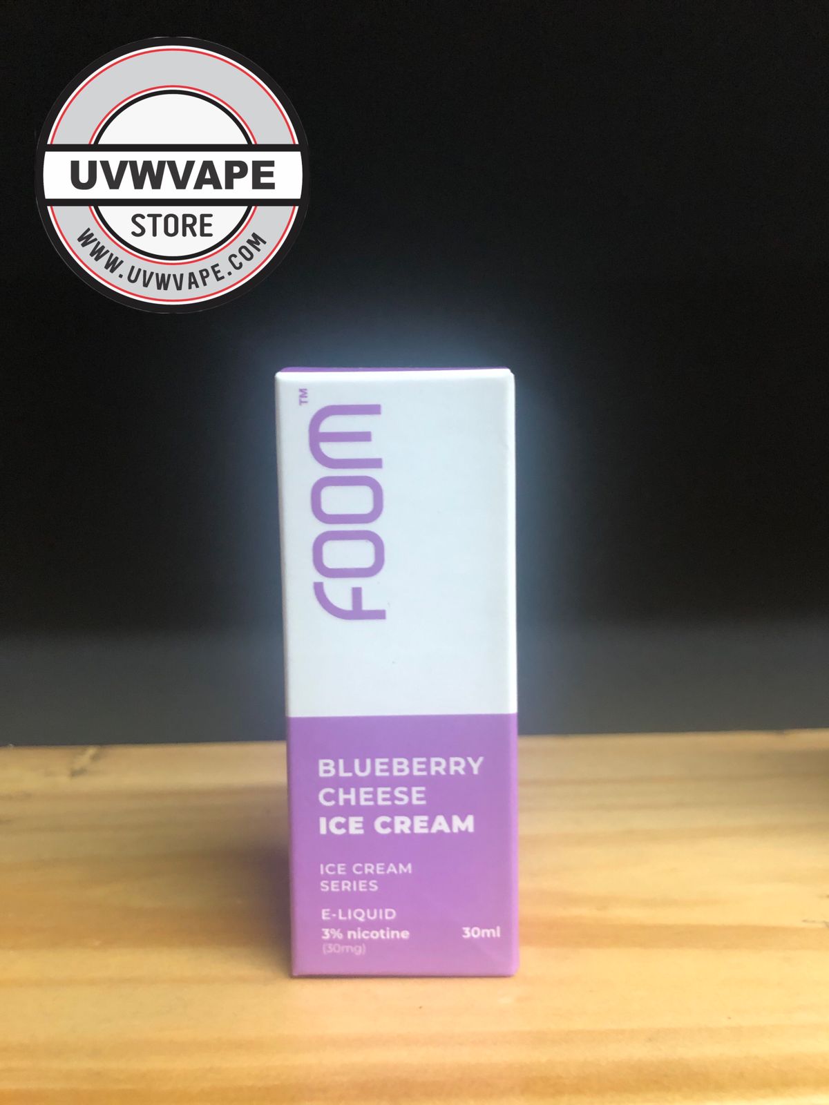 Foom Blueberry Cheese Ice Cream Salt - 30mg, 30ml. Strength