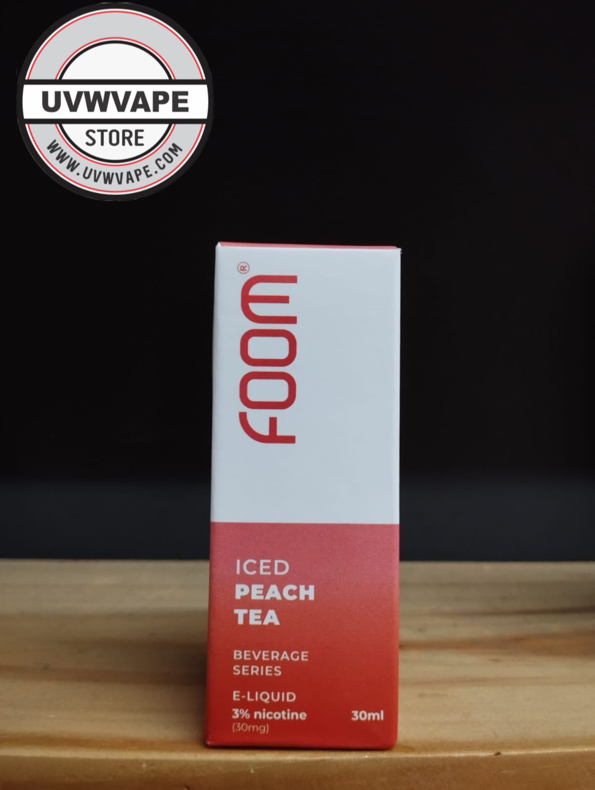 FOOM Iced Peach Tea - 30ml, 30mg. Strength