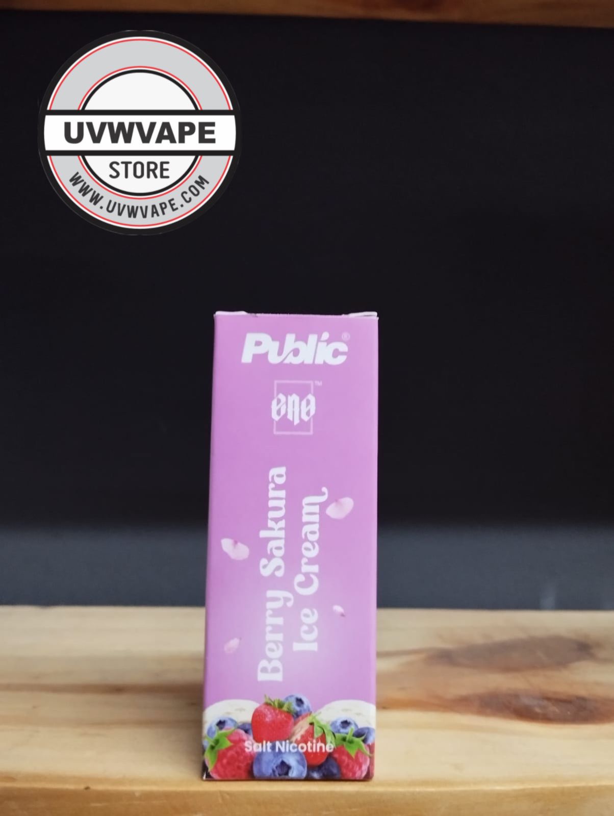 Public Eno Berry Sakura Ice Cream Salt - 30ml, 30mg. Strength