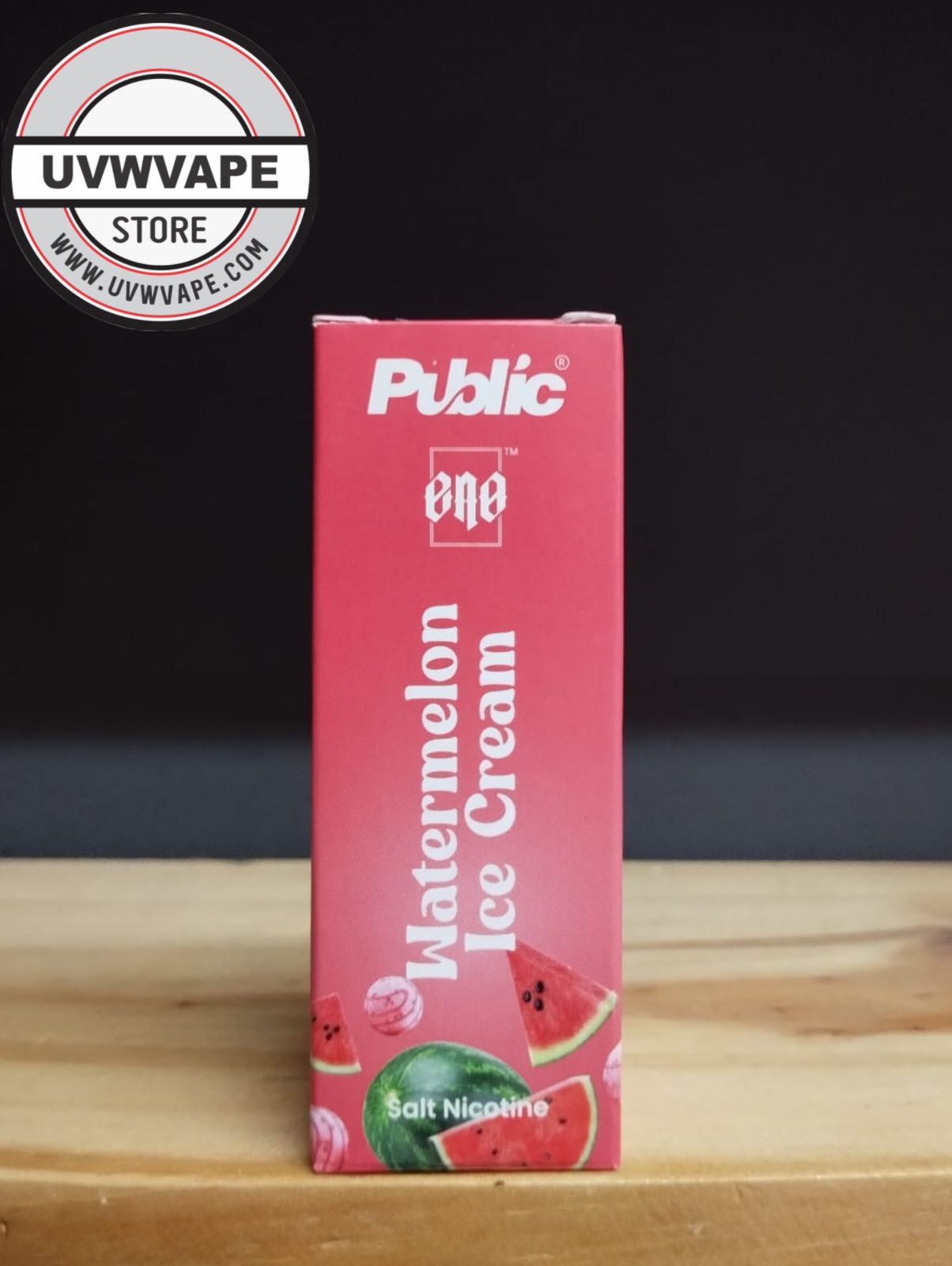 Public Eno Ice Watermelon Salt - 30ml, 30mg. Strength